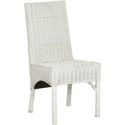Sommerset Rattan Side Chair (Set of 2) - White - Safavieh 3 Sommerset Rattan Side Chair (Set of 2) - White - Safavieh