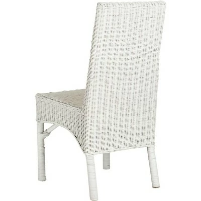 Sommerset Rattan Side Chair (Set of 2) - White - Safavieh 4 Sommerset Rattan Side Chair (Set of 2) - White - Safavieh - Image 2