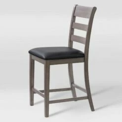 Set of 2 New York Counter Height Wood Dining Chairs Washed Gray - CorLiving -Dining Chairs And Benches Official Shop unnamed file 7026