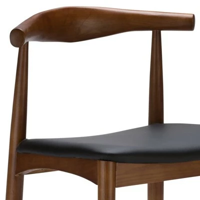 Set of 2 Rena Mid Century Dining Chair Walnut - Poly & Bark 4 Set of 2 Rena Mid Century Dining Chair Walnut - Poly & Bark - Image 2