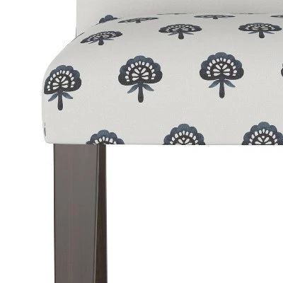 Camel Back Dining Chair Clara Block Navy - Skyline Furniture 6 Camel Back Dining Chair Clara Block Navy - Skyline Furniture - Image 4