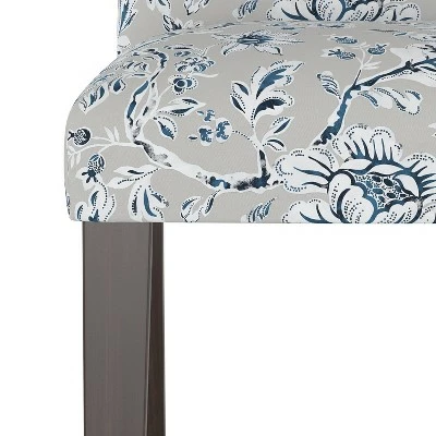 Camel Back Dining Chair Blockprint Gray - Skyline Furniture 6 Camel Back Dining Chair Blockprint Gray - Skyline Furniture - Image 4