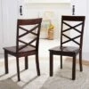 Set of 2 Ainslee Dining Chairs Brown - Safavieh