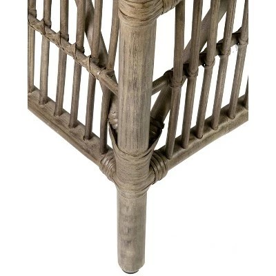 Set of 2 Lola Rattan Dining Chair Brown - East At Main 8 Set of 2 Lola Rattan Dining Chair Brown - East At Main - Image 6