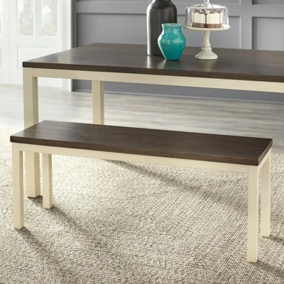 Set of 2 Torrence Two Toned Dining Chairs Dark Walnut/White - Lifestorey 6 Set of 2 Torrence Two Toned Dining Chairs Dark Walnut/White - Lifestorey - Image 4