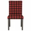 Dining Chair Classic Gingham Red Black - Skyline Furniture