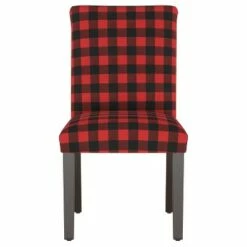 Dining Chair Classic Gingham Red Black - Skyline Furniture