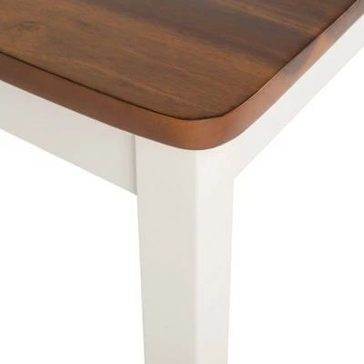 Set of 2 Silio Ladder Back Dining Chairs White/Natural - Safavieh 10 Set of 2 Silio Ladder Back Dining Chairs White/Natural - Safavieh - Image 8