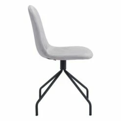 Set of 2 Sheridan Dining Chairs Light Gray - ZM Home
