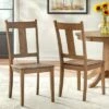 Set of 2 Athens Dining Chairs Walnut - Lifestorey