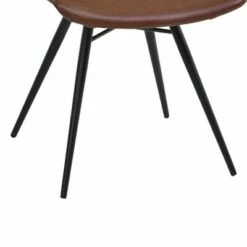 Set of 2 Sheffield Dining Chair Vintage Coffee/Black - Armen Living