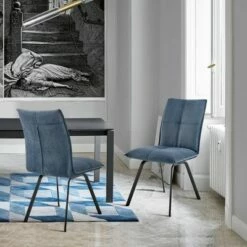 Set of 2 Rylee Fabric Finish Dining Chairs - Armen Living Blue/black 10 Set of 2 Rylee Fabric Finish Dining Chairs - Armen Living Blue/black -Dining Chairs And Benches Official Shop unnamed file 7375