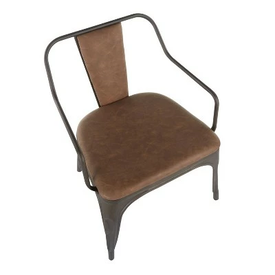 Set of 2 Oregon Industrial Dining Chairs - LumiSource Antiqued Espresso 8 Set of 2 Oregon Industrial Dining Chairs - LumiSource Antiqued Espresso - Image 6