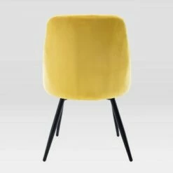 Set of 2 Mid-Century Modern Velvet Tufted Dining Chairs - Techni Mobili Gray -Dining Chairs And Benches Official Shop unnamed file 7439