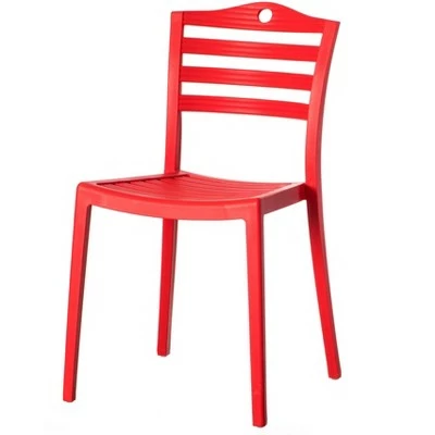 Fabulaxe Modern Plastic Dining Chair with Ladderback Design 12 Fabulaxe Modern Plastic Dining Chair with Ladderback Design - Image 10