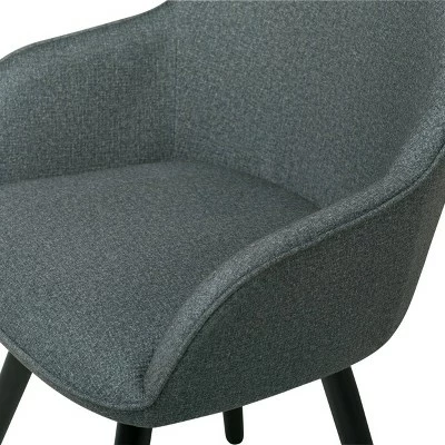 Dome Swivel Armchair Charcoal Heather - Studio Designs Home 8 Dome Swivel Armchair Charcoal Heather - Studio Designs Home - Image 6