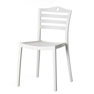 Fabulaxe Modern Plastic Dining Chair with Ladderback Design 15 Fabulaxe Modern Plastic Dining Chair with Ladderback Design - Image 13