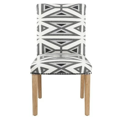 Shelly Nail Button Dining Chair in Pattern - Skyline Furniture Navy Blue 10 Shelly Nail Button Dining Chair in Pattern - Skyline Furniture Navy Blue - Image 8