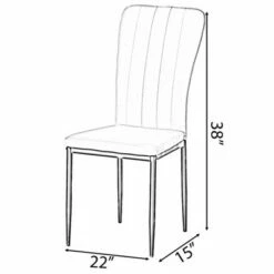 Fabulaxe Modern And Contemporary Tufted Velvet Upholstered Accent Dining Chair -Dining Chairs And Benches Official Shop unnamed file 7561