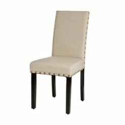 Set of 2 Upholstered Fabric Armless Dining Chairs with Studded Decor - Glitzhome Tan 15 Set of 2 Upholstered Fabric Armless Dining Chairs with Studded Decor - Glitzhome Tan -Dining Chairs And Benches Official Shop unnamed file 7582