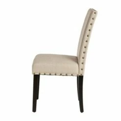 Set of 2 Upholstered Fabric Armless Dining Chairs with Studded Decor - Glitzhome Tan 16 Set of 2 Upholstered Fabric Armless Dining Chairs with Studded Decor - Glitzhome Tan -Dining Chairs And Benches Official Shop unnamed file 7583