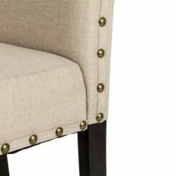 Set of 2 Upholstered Fabric Armless Dining Chairs with Studded Decor - Glitzhome Tan 18 Set of 2 Upholstered Fabric Armless Dining Chairs with Studded Decor - Glitzhome Tan -Dining Chairs And Benches Official Shop unnamed file 7585