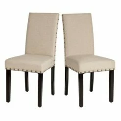 Set of 2 Upholstered Fabric Armless Dining Chairs with Studded Decor - Glitzhome Tan 19 Set of 2 Upholstered Fabric Armless Dining Chairs with Studded Decor - Glitzhome Tan -Dining Chairs And Benches Official Shop unnamed file 7586