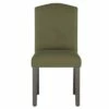 Alex Camel Back Dining Chair in Velvet - Skyline Furniture Pearl