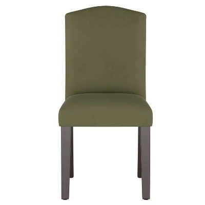 Alex Camel Back Dining Chair in Velvet - Skyline Furniture Pearl 3 Alex Camel Back Dining Chair in Velvet - Skyline Furniture Pearl