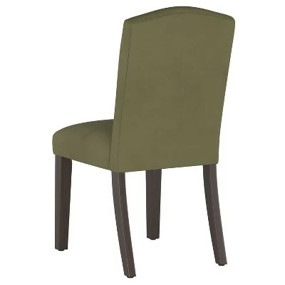 Alex Camel Back Dining Chair in Velvet - Skyline Furniture Pearl 5 Alex Camel Back Dining Chair in Velvet - Skyline Furniture Pearl - Image 3