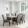 Room & Joy Set of 2 Cale Upholstered Dining Chairs Gray Linen with Dark Base - Room & Joy -Dining Chairs And Benches Official Shop unnamed file 7629