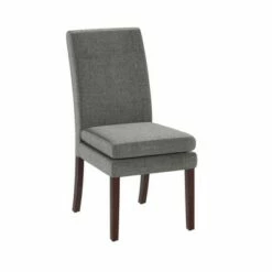 Room & Joy Set of 2 Cale Upholstered Dining Chairs Gray Linen with Dark Base - Room & Joy -Dining Chairs And Benches Official Shop unnamed file 7631