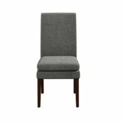 Room & Joy Set of 2 Cale Upholstered Dining Chairs Gray Linen with Dark Base - Room & Joy -Dining Chairs And Benches Official Shop unnamed file 7632