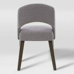 Set of 2 Tiffany Upholstered Dining Chairs - CorLiving Pewter Gray -Dining Chairs And Benches Official Shop unnamed file 7649