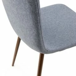Edgemod Set of 4 Pierre Mid Century Dining Chair - Poly & Bark Gray