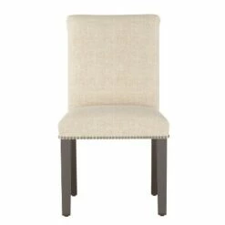 Shelly Nail Button Dining Chair in Textured Linen - Skyline Furniture Natural -Dining Chairs And Benches Official Shop unnamed file 7684