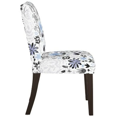Hendrix Dining Chair in Winter Botanical - Skyline Furniture Blue 4 Hendrix Dining Chair in Winter Botanical - Skyline Furniture Blue - Image 2