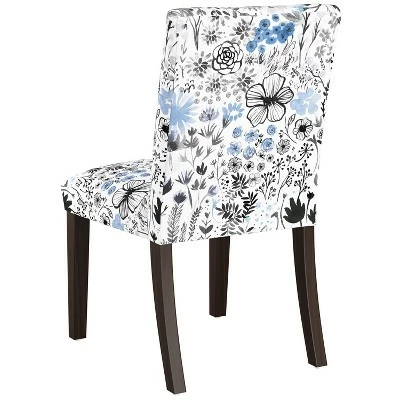 Hendrix Dining Chair in Winter Botanical - Skyline Furniture Blue 5 Hendrix Dining Chair in Winter Botanical - Skyline Furniture Blue - Image 3