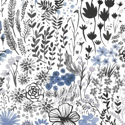 Hendrix Dining Chair in Winter Botanical - Skyline Furniture Blue 8 Hendrix Dining Chair in Winter Botanical - Skyline Furniture Blue - Image 6