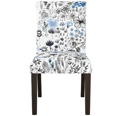 Hendrix Dining Chair in Winter Botanical - Skyline Furniture Blue 9 Hendrix Dining Chair in Winter Botanical - Skyline Furniture Blue - Image 7