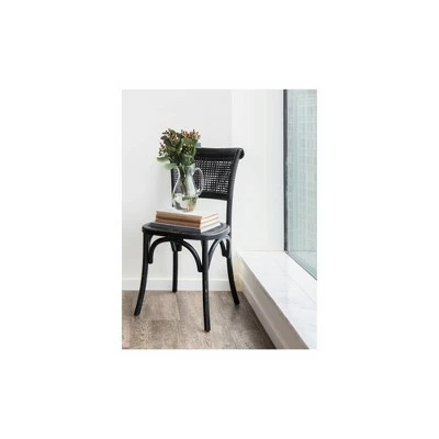 Set of 2 Ugashik Dining Chairs Antique Black - Alder Bay 4 Set of 2 Ugashik Dining Chairs Antique Black - Alder Bay - Image 2