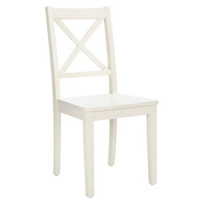 Set of 2 Silio X Back Dining Chairs - Safavieh White 6 Set of 2 Silio X Back Dining Chairs - Safavieh White - Image 4