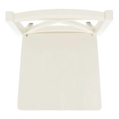 Set of 2 Silio X Back Dining Chairs - Safavieh White 10 Set of 2 Silio X Back Dining Chairs - Safavieh White - Image 8