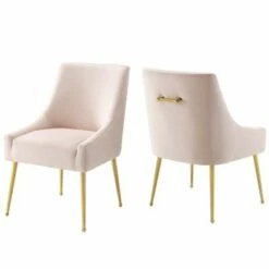 Set of 2 Discern Upholstered Performance Velvet Dining Chairs - Modway Pink -Dining Chairs And Benches Official Shop unnamed file 7743