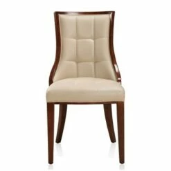 Set of 2 Fifth Avenue Faux Leather Dining Chairs - Manhattan Comfort Saddle