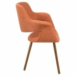 Vintage Flair Mid - Century Modern Dining/Accent Chair - Orange - Lumisource
