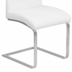 Set of 2 Deneki Contemporary Dining Chair White/Steel - Armen Living -Dining Chairs And Benches Official Shop unnamed file 7828
