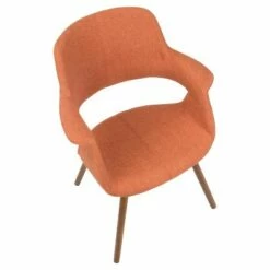 Vintage Flair Mid - Century Modern Dining/Accent Chair - Orange - Lumisource 11 Vintage Flair Mid - Century Modern Dining/Accent Chair - Orange - Lumisource -Dining Chairs And Benches Official Shop unnamed file 783