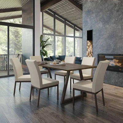 Polly Dining Chair - Amisco Dark Gray/black 6 Polly Dining Chair - Amisco Dark Gray/black - Image 4