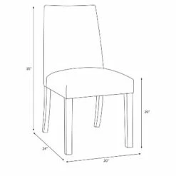 Lory Tapered Dining Chair with Buttons Woven Midnight - Skyline Furniture -Dining Chairs And Benches Official Shop unnamed file 7852